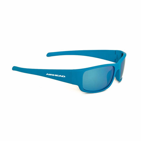 AHFS-S105 Airhead Float Sunglass Sport Aqua in vibrant blue, floatable, impact-resistant lenses, UV protection.