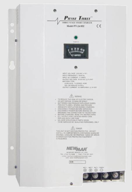 PT-24-95U Newmar Batt Chgr Phase 3 24V 95A 3 Bank