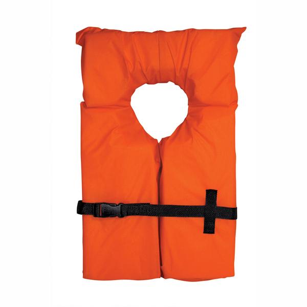 10000-03-A-OR Airhead Type II Keyhole Life V Orange for safety on water, keyhole design, high visibility, Type II flotation.