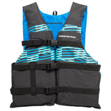 30092-15-A-BKTL Airhead Element Universal Size - blue and black life vest with adjustable straps for outdoor activities.