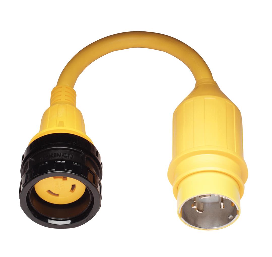 121A Marinco Pigtail Adapter With A 30A 125V Loc