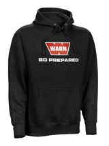 40757 Warn M-Hood-B1-Xl, high-quality black hooded sweatshirt with "Warn" logo for superior protection and comfort.