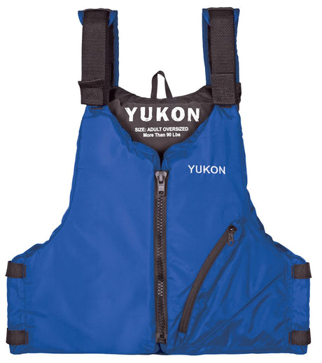 33004-16-A-BL Airhead Yukon Base Paddle/Angler Vest Blue, designed for paddling and angling.