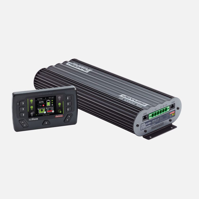 BMS1230S3R-NA Redarc Manager30 with vibrant color display for efficient power management, battery monitoring, and solar compatibility.