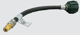 LP-PT20M Suburban Manufacturing RV Type 1 Acme Nut Pigtail 1/4 I.D in black with brass fittings.