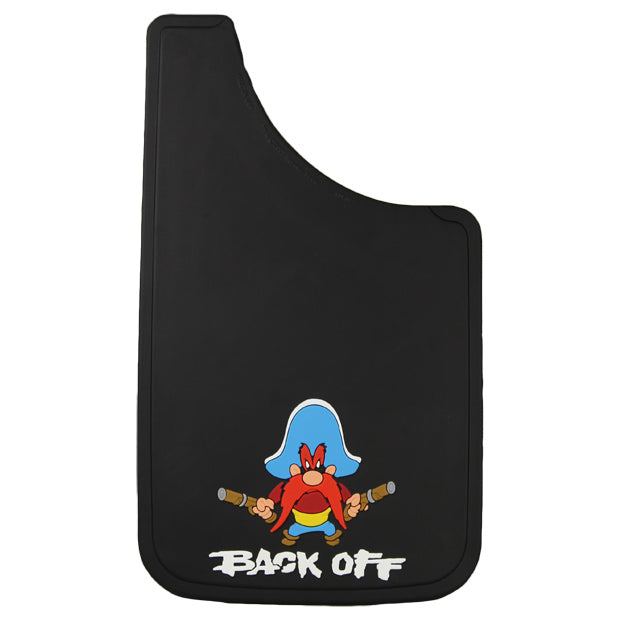 Plasticolor Yosemite Sam 11X19 Mud Guard - durable automotive exterior protection featuring iconic Yosemite Sam, fits RVs, trucks, off-road, marine vehicles, easy installation, truck accessories, interior, truck bed, RV parts, Deflectors, AVADA - Best Sellers