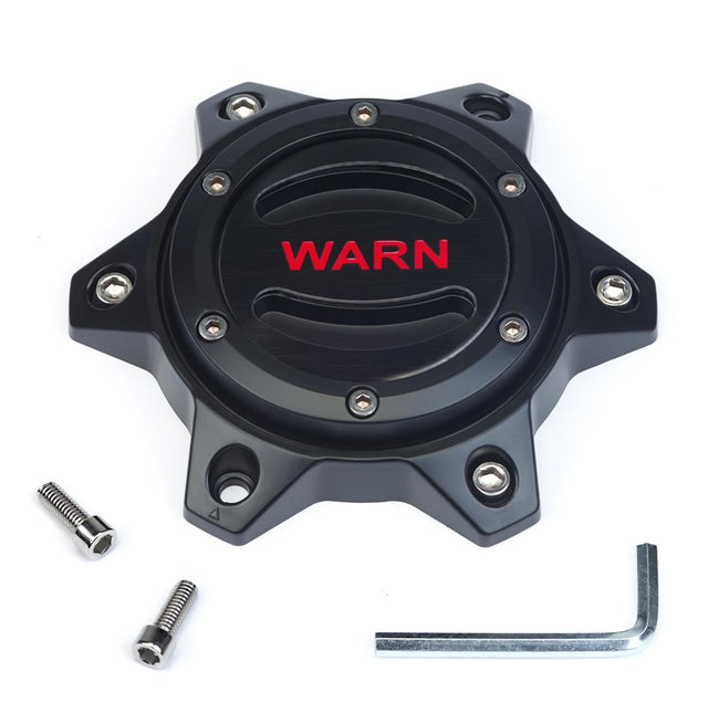 104483 Warn Optional Center Cap Blk/Red