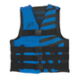 Airhead Trend Vest 30081-05-A-BKSB in Black and Sky Blue, featuring adjustable straps and high-quality materials for comfort and durability in water activities.