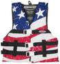 Airhead General Purpose Life Vest 30098-03-A-US, patriotic design, suitable for boating, kayaking, waterskiing and other water activities. Durable construction promises long-lasting use. Comfortable and secure fit, perfect for RV, automotive, powersports, off-road, marine, exterior, truck accessories, interior, truck bed, RV parts. Marine, AVADA - Best Sellers, Marine Maintenance