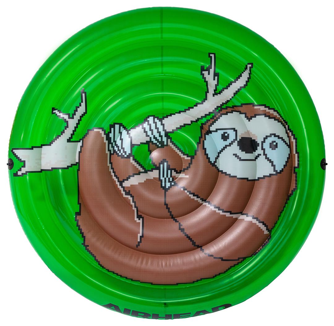 AHPF-068 Airhead Pool Float - Pixel Green Sloth