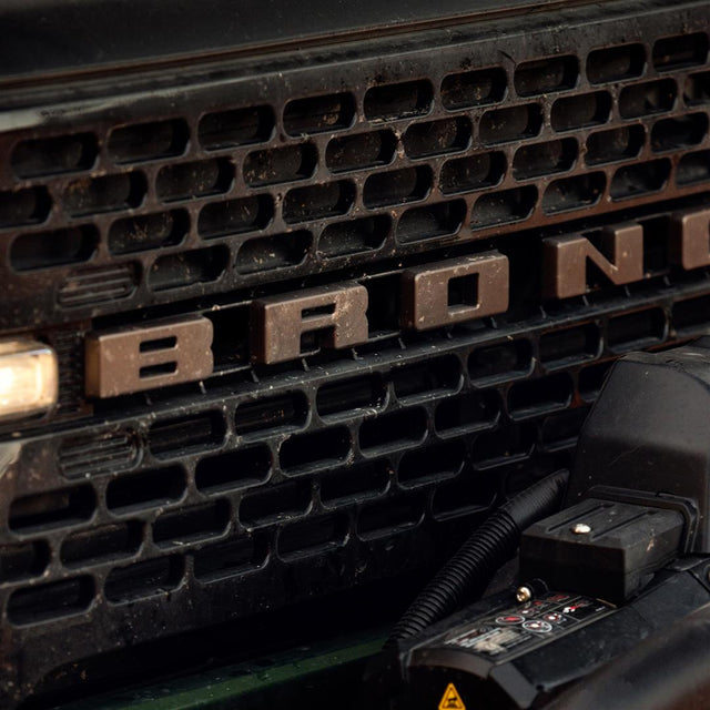 M-1447-BLBR Ford 2021+ Bronco Grille Lettering Overl