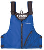 "Airhead Yukon Base Paddle/Angler Vest Blue - Comfortable, durable, and safety-enhancing life vest ideal for paddling and angling, featuring multiple pockets and adjustable straps."