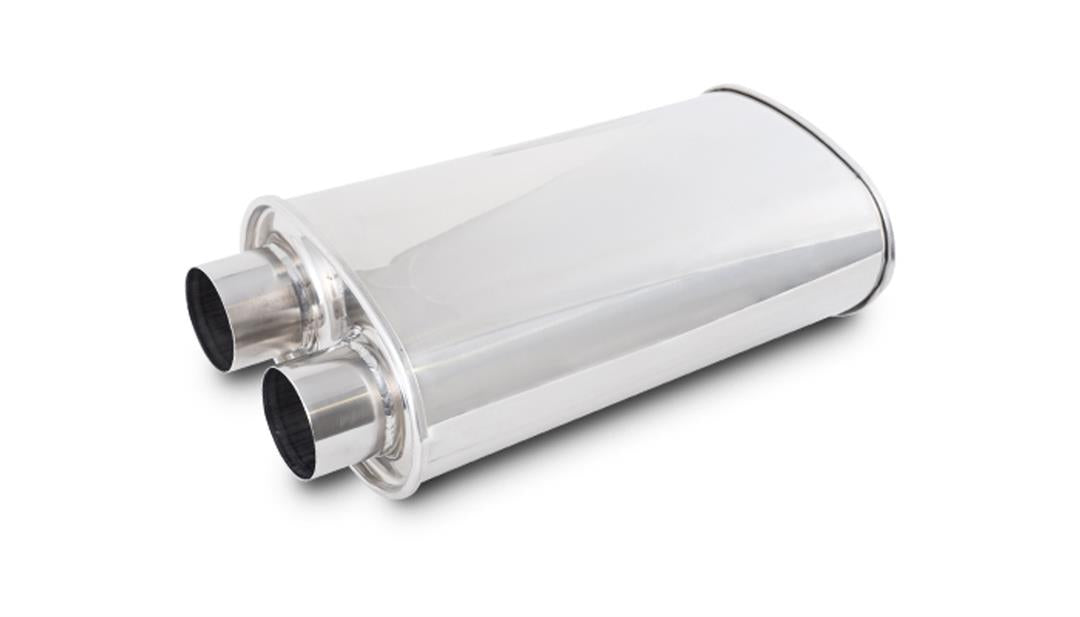 1159 Vibrant Streetpower Oval Muffler  2.50' In