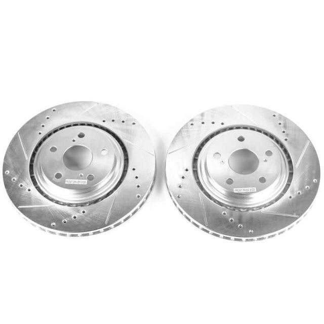 PowerStop JBR1310XPR Power Stop 15-17 Lexus NX200t Front Evolution Drilled & Slotted Rotors - Pair