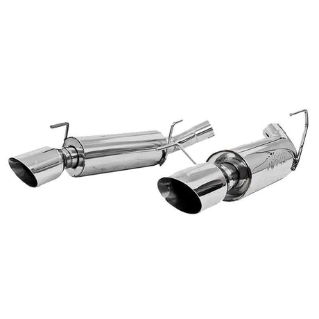 MBRP 05-10 Ford Mustang GT 5.0/Shelby GT500 Dual Mufflers Axle Back Split Rear T304 - RV and Auto Parts