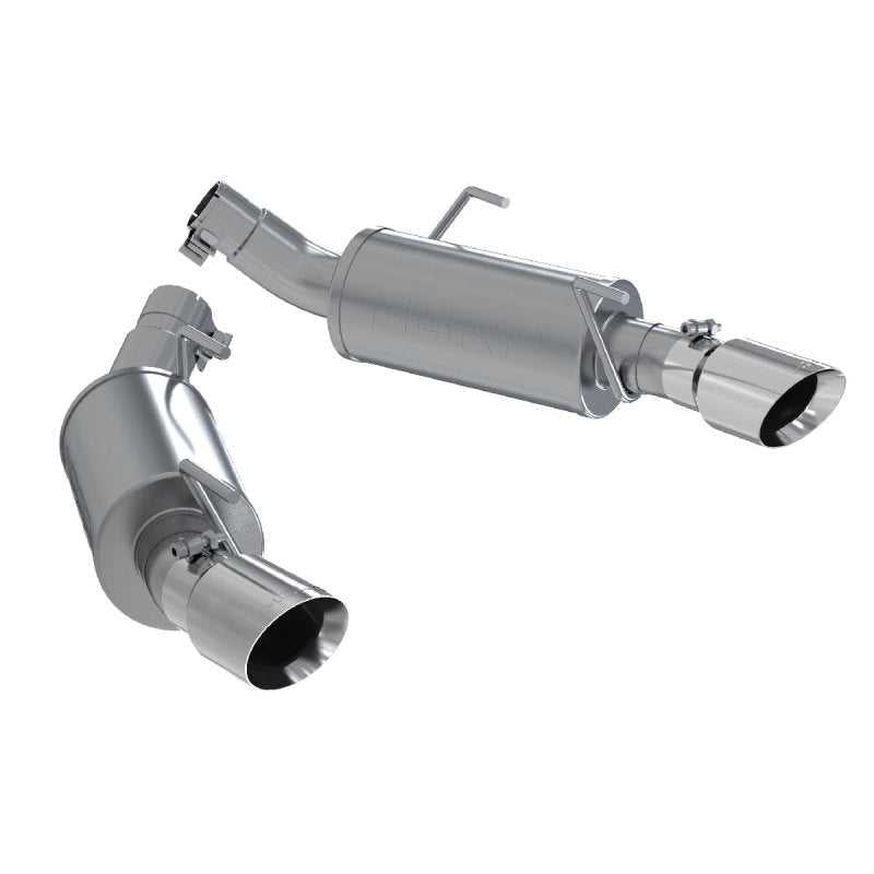 MBRP 05-10 Ford Mustang GT 5.0/Shelby GT500 Dual Mufflers Axle Back Split Rear T304 - RV and Auto Parts