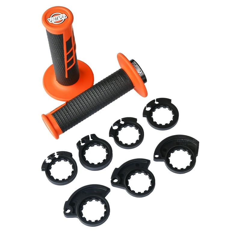 ProTaper Clamp-On 1/2 Waffle Grip - Orange/Black - 021665