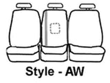 SS3384PCGY Covercraft Seat Cover Seat Style AW - 40/20/40 Split Bench