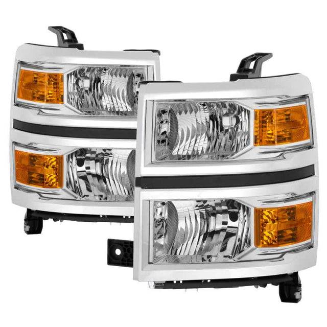 SPYDER Spyder Chevrolet Silverado 1500 14-15 (Non-HD) OEM Style Headlights - Chrome HD-JH-CS14-AM-C