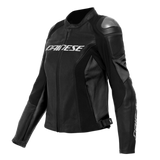 Dainese Racing 4 Lady Leather Jacket Perforated Black/Black Size - 42 - Dainese