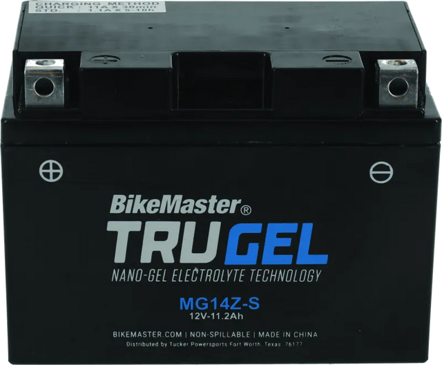 BikeMaster Trugel Battery MG14Z-S - RV and Auto Parts