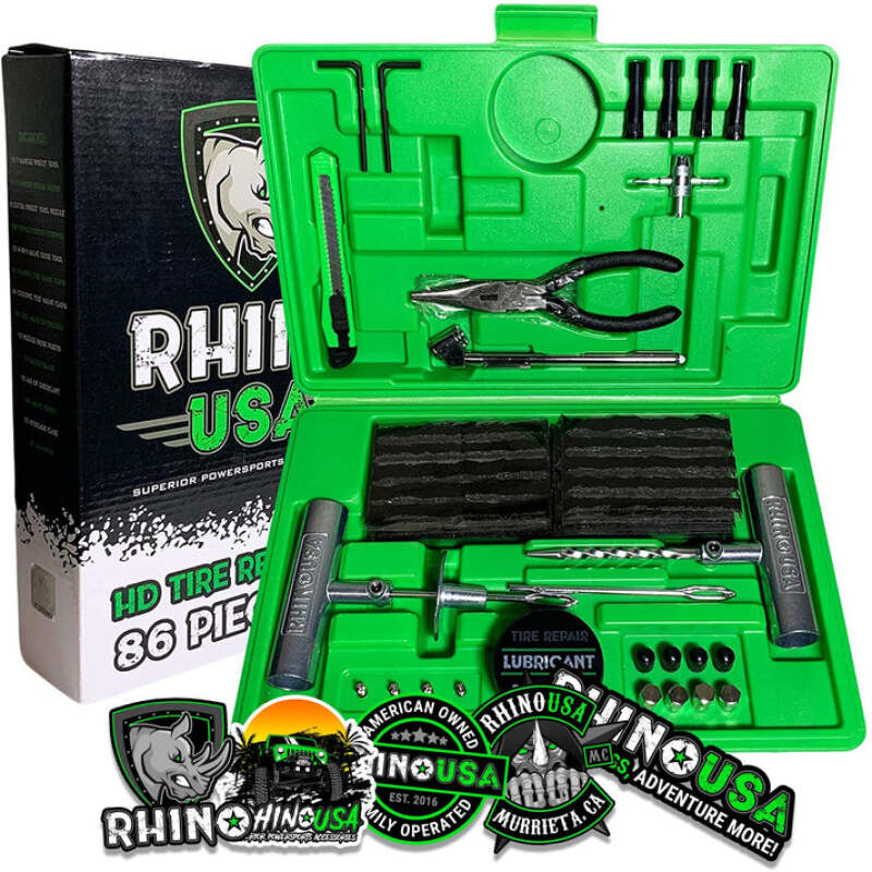 Rhino USA Tire Repair Plug Kit, 86 Pieces - Rhino USA