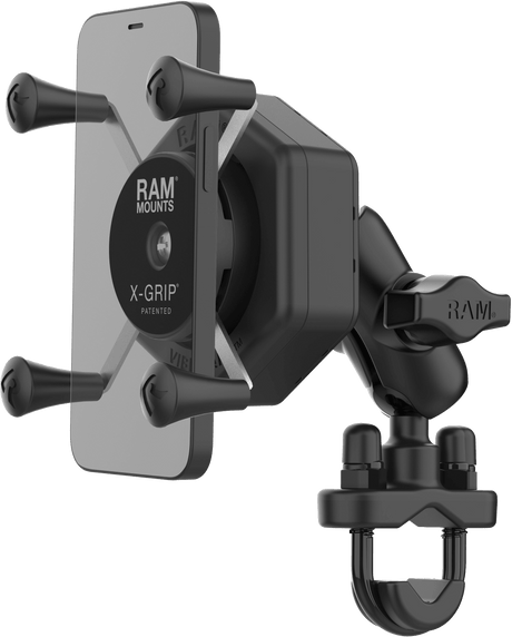 RAM-B-149Z-UN7-462 Ram X-Grip Vibe-Safe Phone Mount With U-Bolt Base Medium - RV and Auto Parts