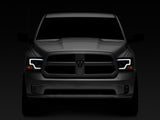 Raxiom 09-18 Dodge RAM 1500 LED Bar Headlights- Black Housing (Clear Lens) - R117803