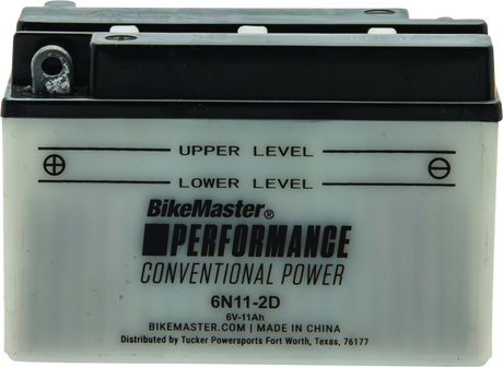 BikeMaster 6N11-2D Battery - BikeMaster