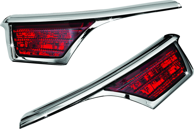 Kuryakyn L.E.D. Passenger Armrest Trim With Turn Signal 06-17 GL1800 Chrome - Kuryakyn