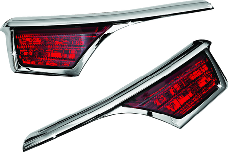 Kuryakyn L.E.D. Passenger Armrest Trim With Turn Signal 06-17 GL1800 Chrome - Kuryakyn