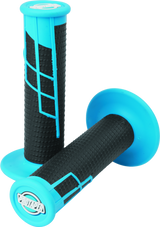 ProTaper Clamp-On 1/2 Waffle Grip - Neon Blue/Black - 021656