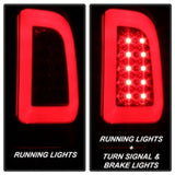 Spyder 97-03 Ford F150 Stylsd. F250 V3 Light Bar LED Tail Lights - Red/Clr ALT-YD-FF15097V3-LBLED-RC - 5084453