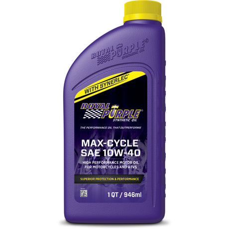 Royal Purple Max-Cycle Synthetic 10W-40 Motorcycle Oil - 1 Quart - RV and Auto Parts