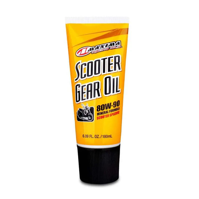 Maxima Scooter Gear Oil Squeeze Tubes - 180ml, 80W-90 mineral formula, scooter specific.