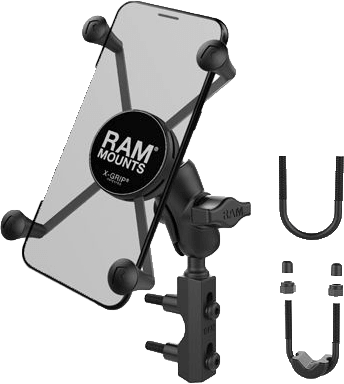 RAM-B-174-A-UN10U Ram X-Grip Large Phone Mount W/Brake/Clutch Res Base Short - RV and Auto Parts