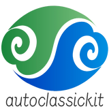 Logo for autocrassickit in green and blue colors, featuring stylized spiral shapes, RV, Automotive, Powersports, off-road, marine, exterior, truck accessories, interior, truck bed, rv parts, AVADA - Best Sellers,Must Haves