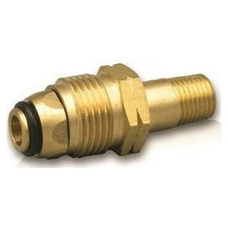 Brass fitting excess flow POL adapter by Suburban Mfg for RV, automotive, powersports, off-road, marine, exterior, truck accessories, truck bed, and RV parts, Exterior Parts & Accessories, RV LP Gas, AVADA - Best Sellers