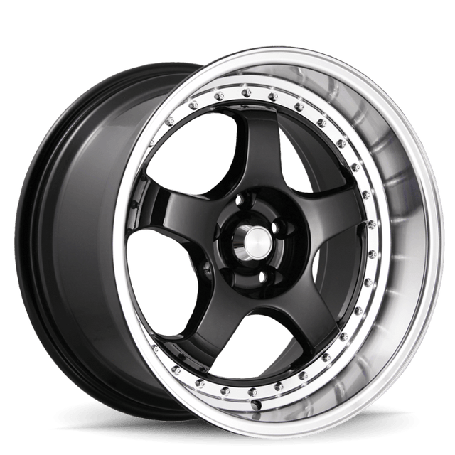 Konig SSM 18x9 5x114.3 ET22 Gloss Black w/ Machined Lip - RV and Auto Parts