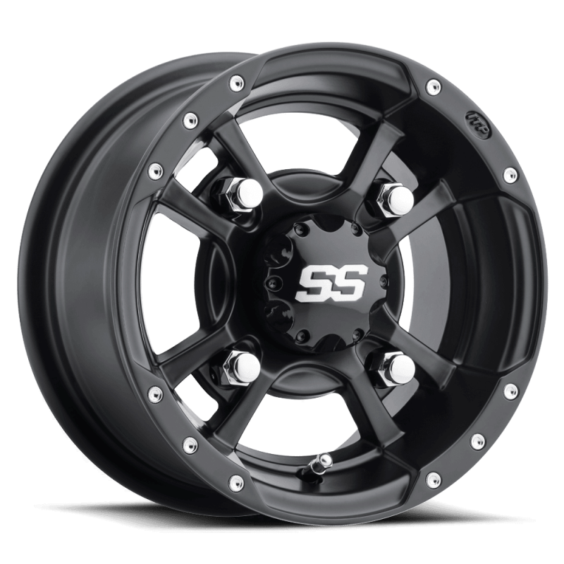 ITP SS 112 9x8 / 4x110 BP / 3+5 Offset Black Wheel - ITP