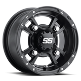 ITP SS 112 9x8 / 4x110 BP / 3+5 Offset Black Wheel - ITP