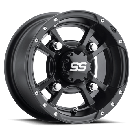 ITP SS 112 9x8 / 4x110 BP / 3+5 Offset Black Wheel - ITP