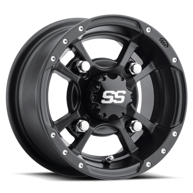 ITP SS 112 9x8 / 4x110 BP / 3+5 Offset Black Wheel - ITP