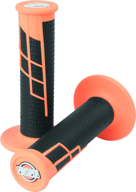 ProTaper Clamp-On 1/2 Waffle Grip - Neon Orange/Black - 021661