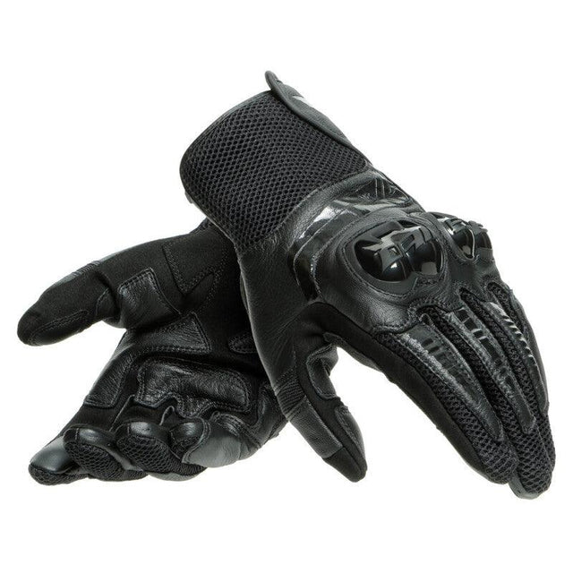 Dainese Mig 3 Unisex Leather Gloves Black/Black - Small - RV and Auto Parts