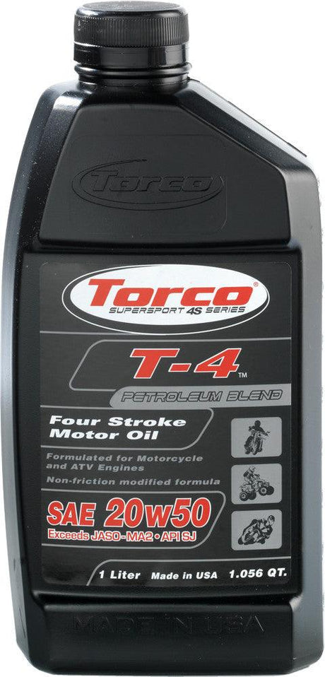 T612050B Torco Motor Oil T-4 4-Stroke 20W50 55 Gal Drum - RV and Auto Parts