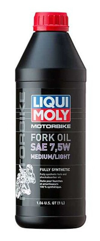 LIQUI MOLY 1L Motorbike Fork Oil SAE 7.5W Medium/Light - LIQUI MOLY