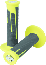 ProTaper Full Diamond Clamp-On Grips - Neon Yellow/Dark Gray - 021686