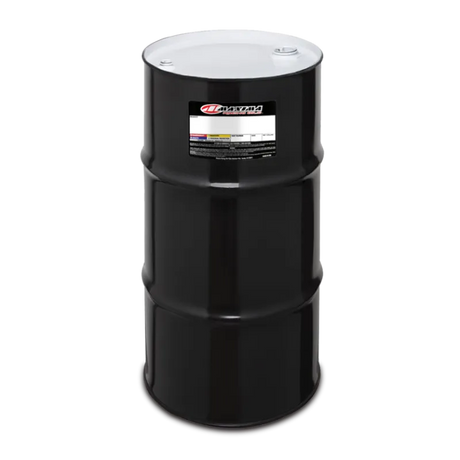 Maxima Premium 5w30 - 60 Liter oil drum by Maxima Racing Oils, black container.