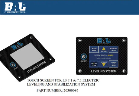 BAL 20300086 Touch Screen Leveling System for LS 5.3, 7.1, and 7.3 electric leveling systems.